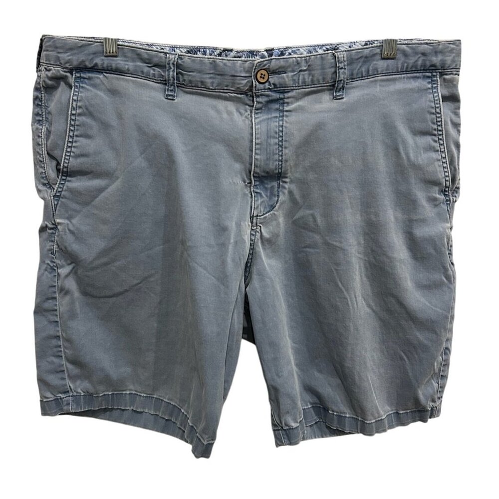 Tommy Bahama Mens Blue Cotton Blend Chino Shorts Size 42
